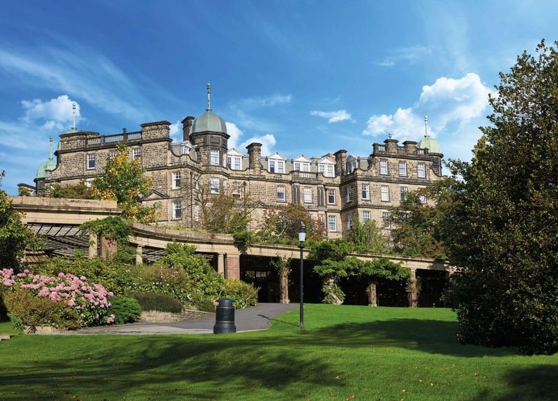 Windsor House in Harrogate, where Dales & Shires is based, seen from its gardens